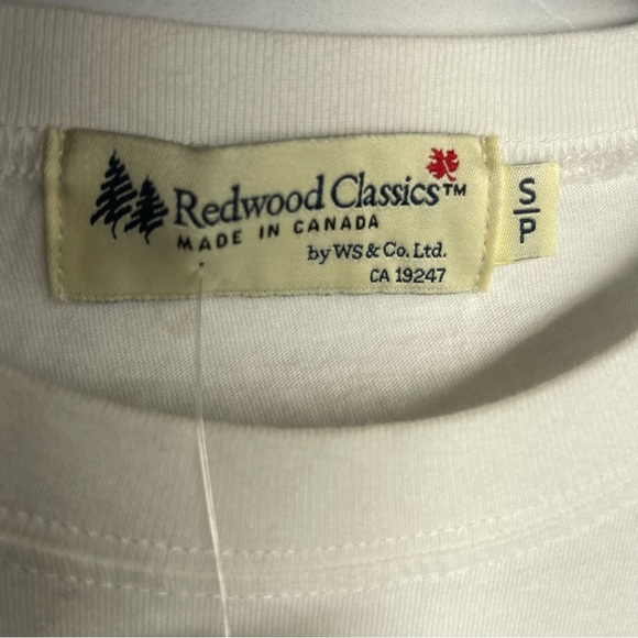 Redwood Classic white Lon sleeve tee size S/P - Picture 7 of 9